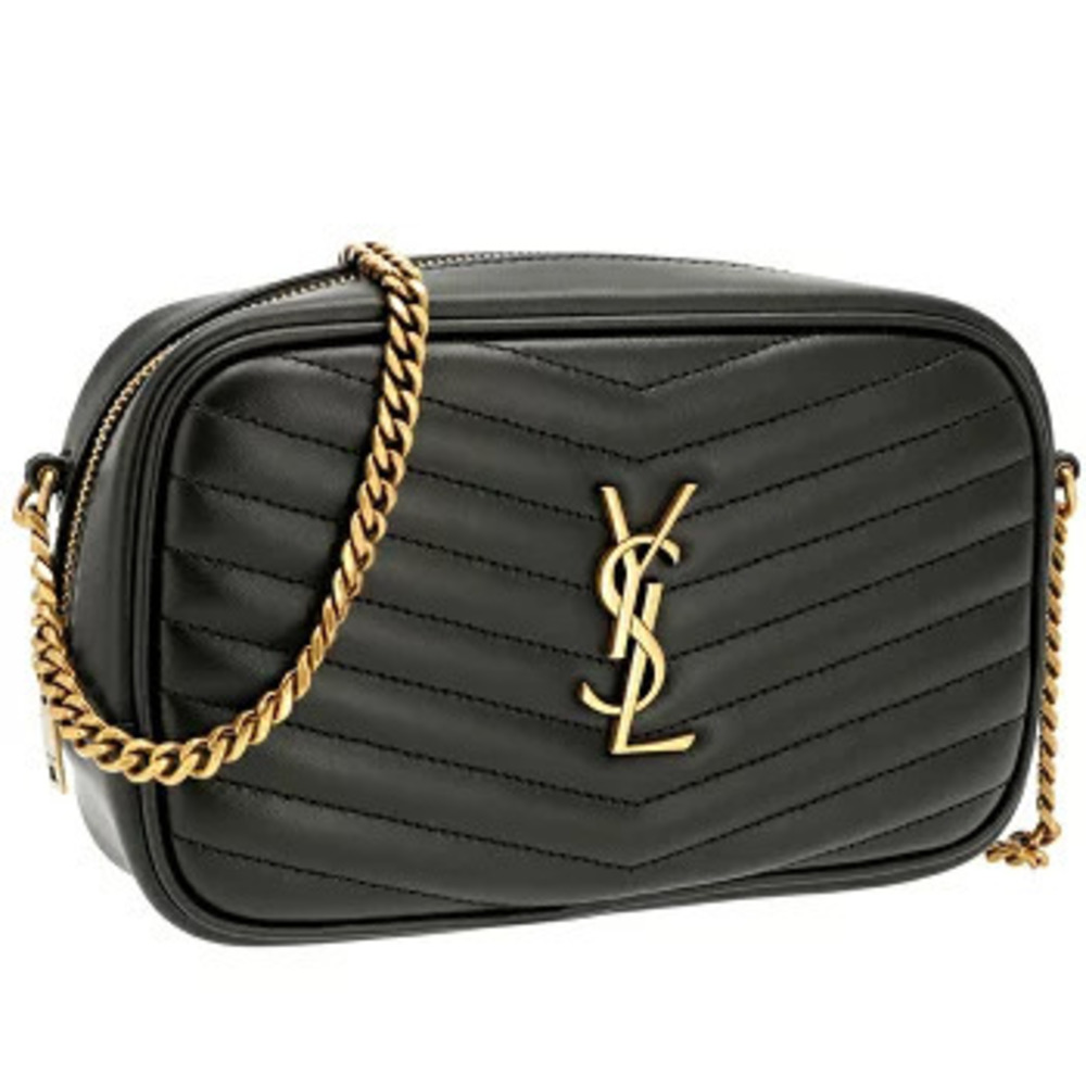 Saint Laurent Paris Lou Crossbody Shoulder Bag Chevron Quilted